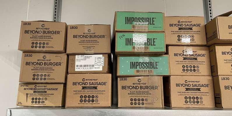2D grounding input image with IMPOSSIBLE labels on stacked boxes