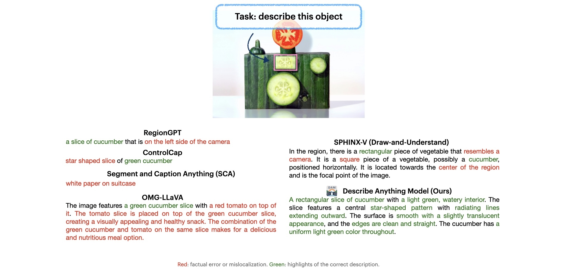 DAM detailed captioning comparison