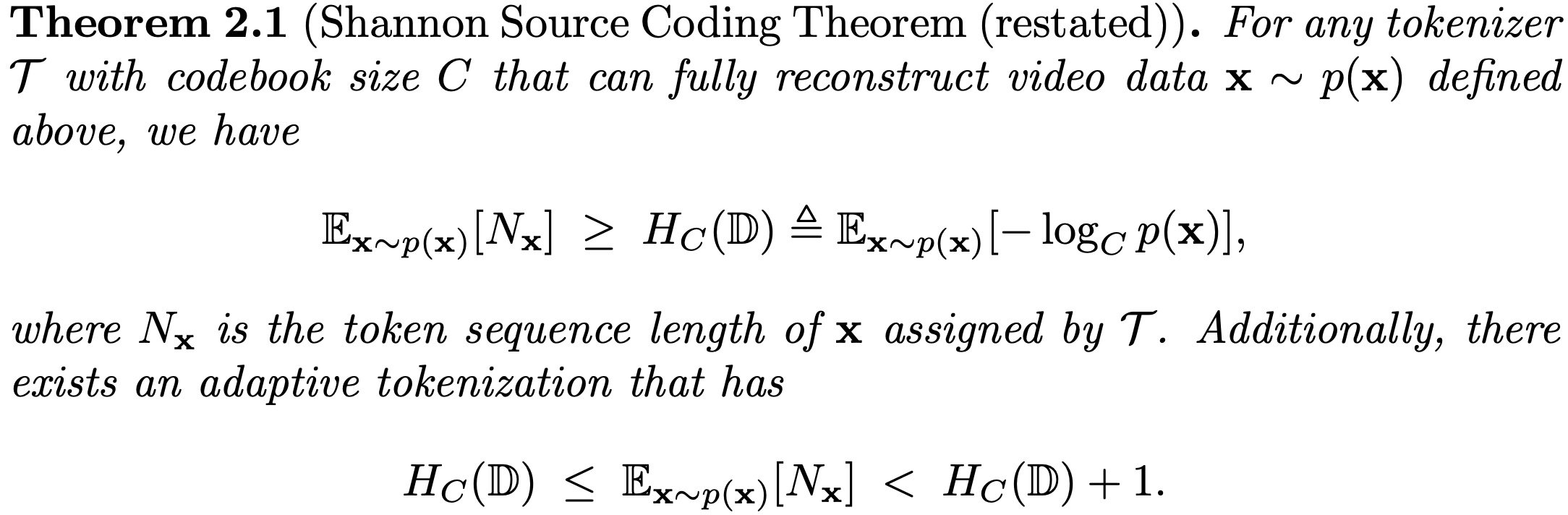 Optimal tokenization theorem