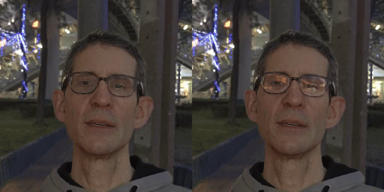 Relit with and without glares