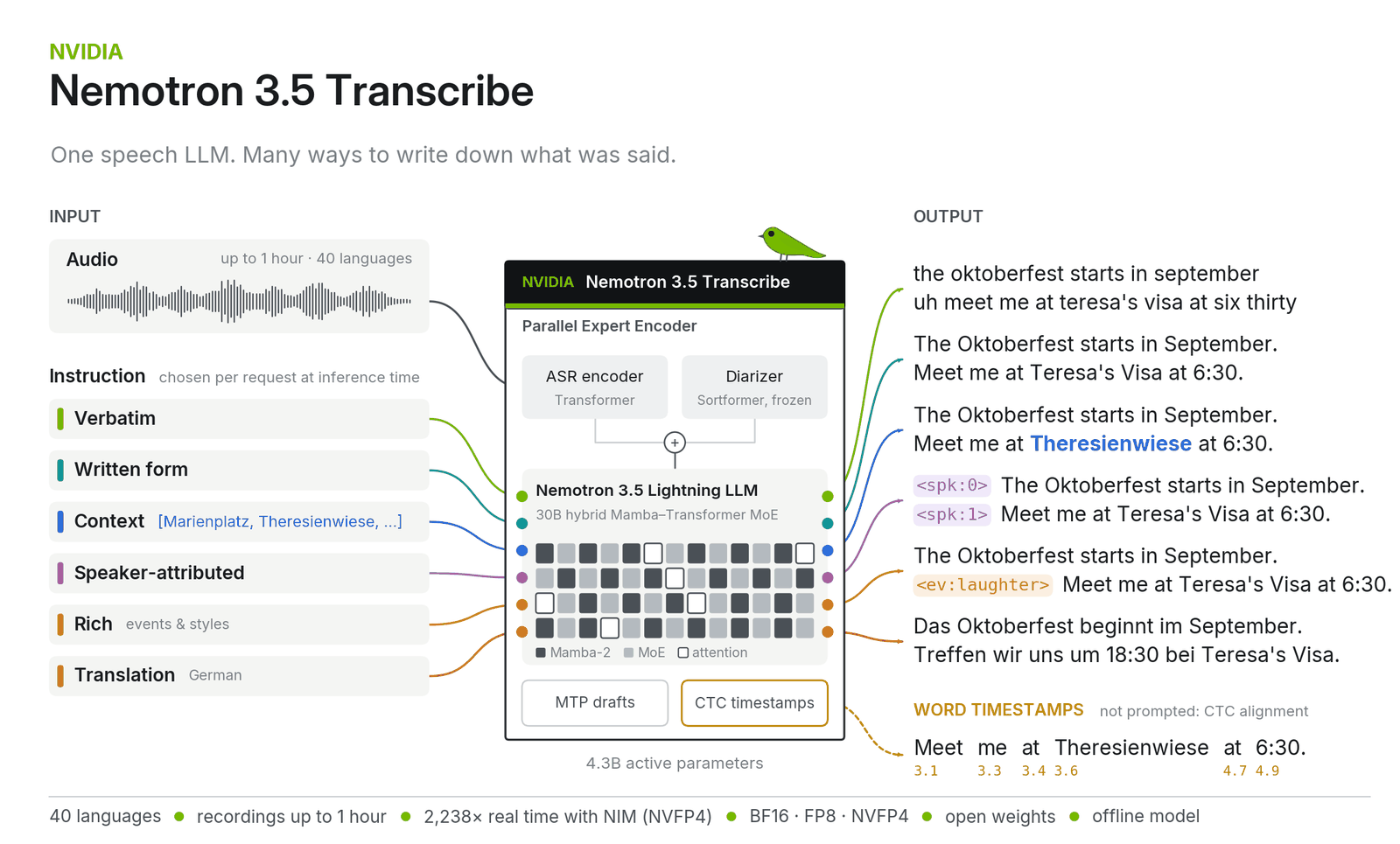 Nemotron 3.5 Transcribe Overview