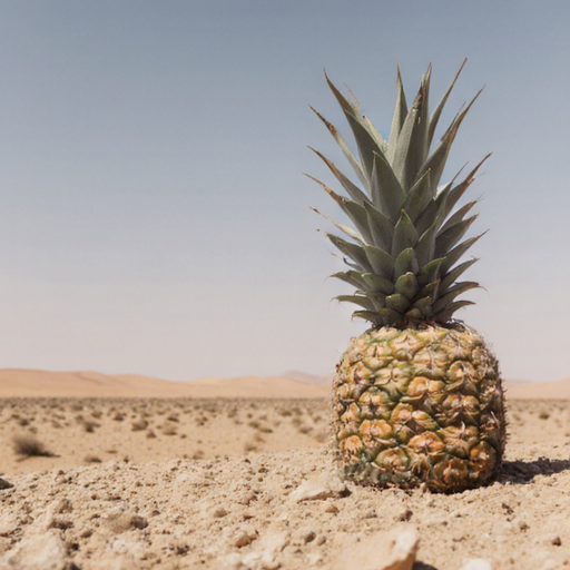 Pineapple in desert