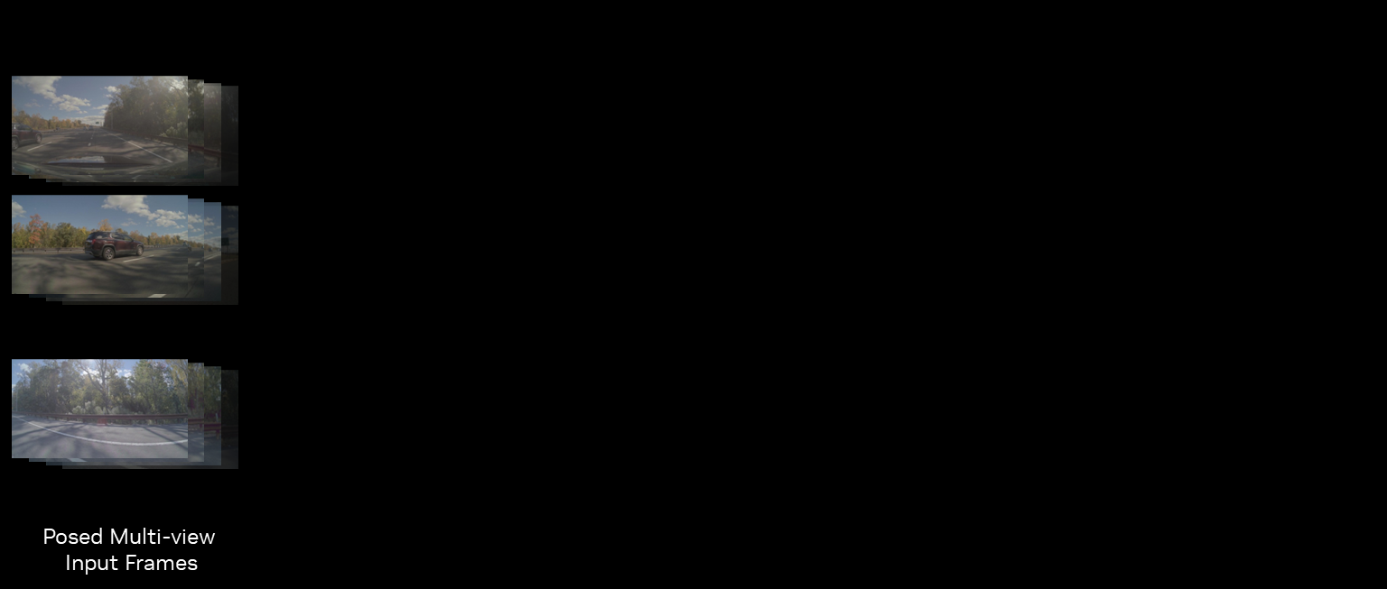 Posed multi-view input frames