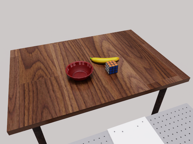 RoboLab scene for RubiksCubeBehindBowl