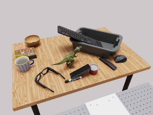 RoboLab scene for BlackItemsInBin